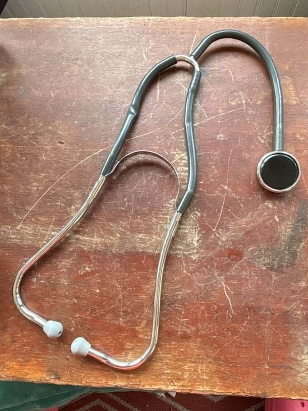 Vintage Propper Bowles Type Stethoscope with Gray Tubing